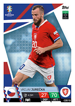 Vaclav Jurecka Czech Republic Topps Match Attax EURO 2024 #CZE13